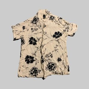 H&M Medium Silk Floral Shirt